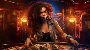 Tampilan meja Three Card Poker nagaslot168 dengan dealer langsung